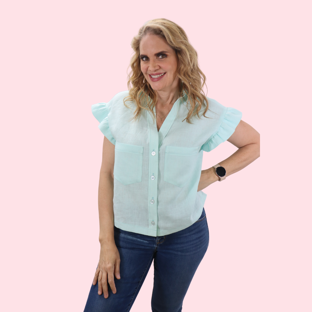 Costura Intermedia: 👚 Cose una camisa con cuello y botones | martes 6 - 8 pm - 3 de febrero - 24 de marzo