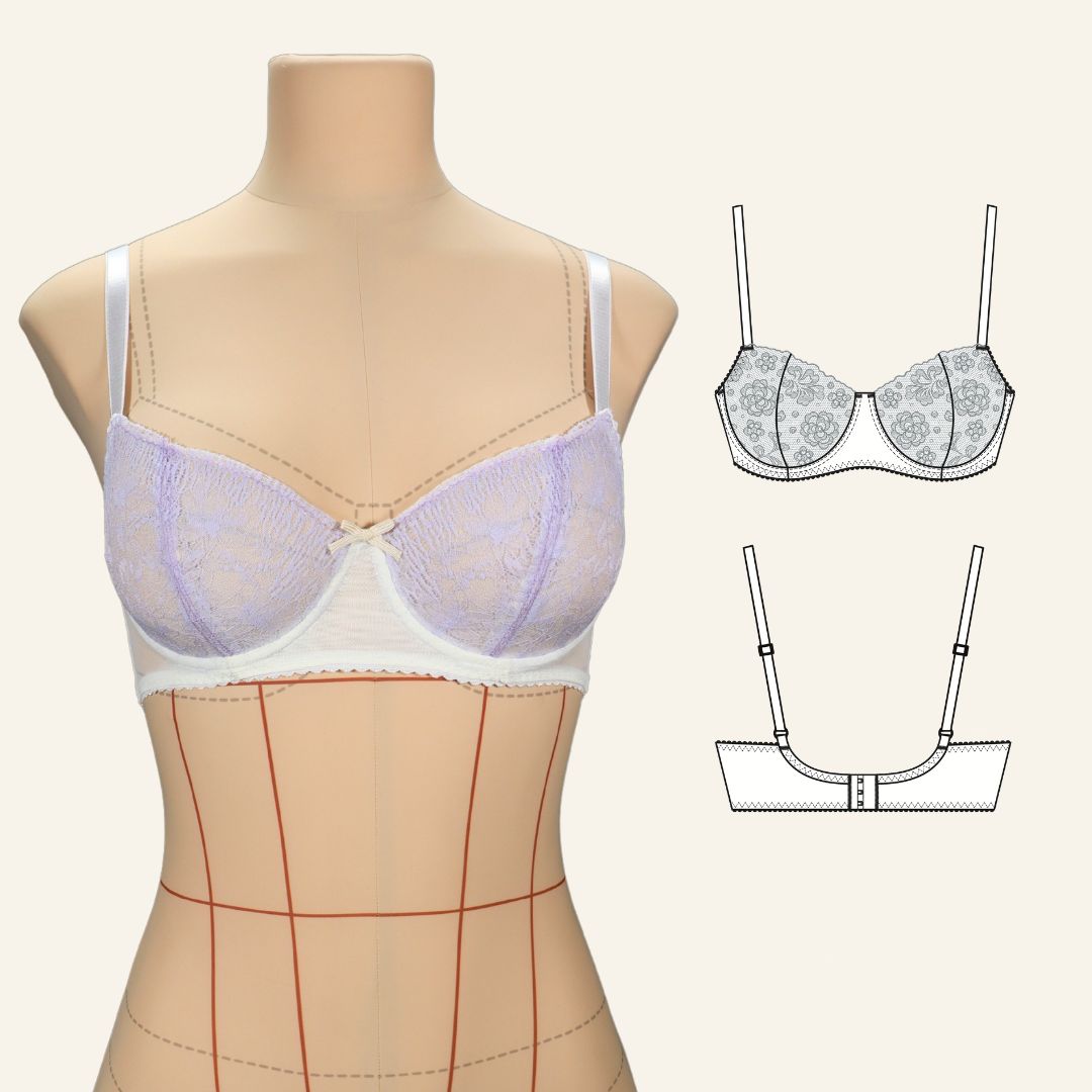 Curso Confección de ropa interior: sostén con varilla y panti con encaje | Sábados 1-5pm | Comienza 22 de noviembre