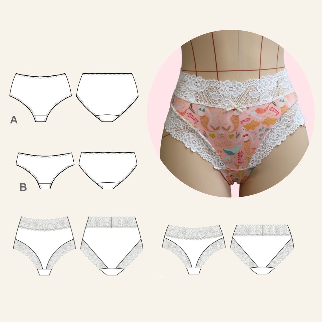 Curso Confección de ropa interior: sostén con varilla y panti con encaje | Sábados 1-5pm | Comienza 22 de noviembre