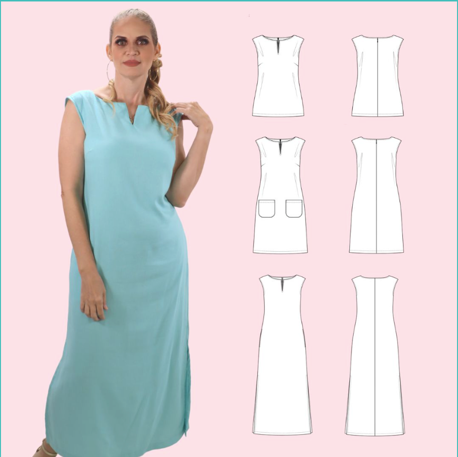 Costura 2:👗 Cose un vestido o blusa con zipper invisible | Jueves 6 pm - 9 pm | Comienza 10 de julio