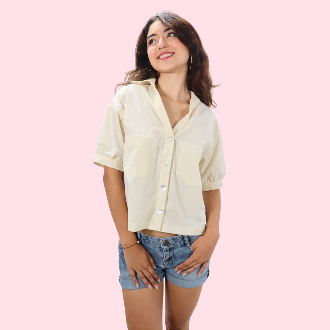 Costura 3: 👚 Cose una camisa de mujer con cuello y botones | Sábados 1pm - 4pm | Ene 25 - Feb 15