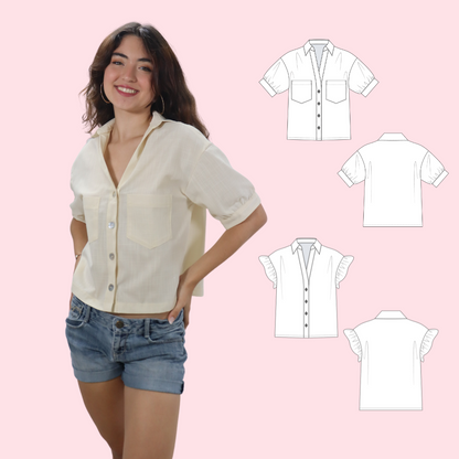 Costura Intermedia: 👚 Cose una camisa con cuello y botones y un pantalón con bragueta y zipper | Sábados 3:30 pm - 5:30 pm -Comienza 27 de septiembre