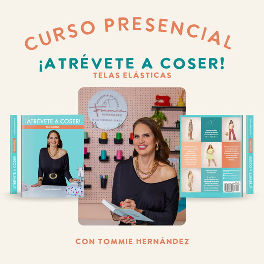 Curso presencial: ¡Atrévete a coser Telas Elásticas! (Sábados 1pm - 4 pm) 6 junio - 8 de agosto