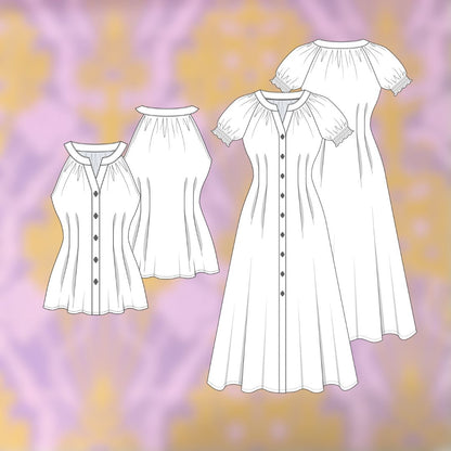 Costura Intermedia: Blusa o Vestido escoge tu estilo preferido