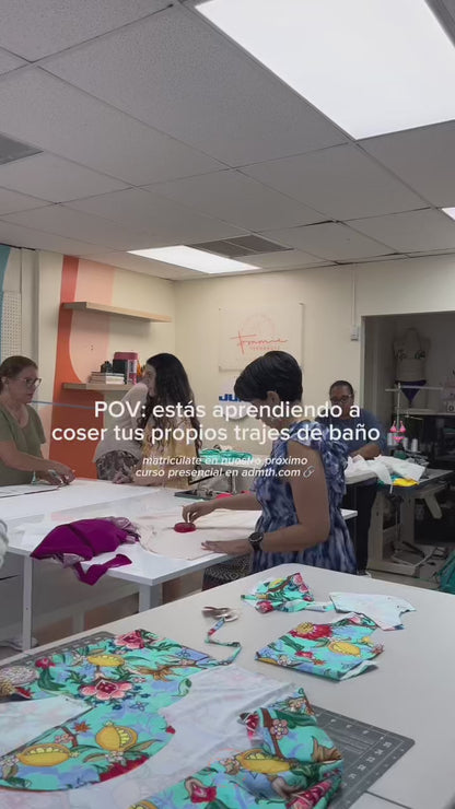 Costura 5: 👙 Confecciona trajes de baño Reversibles de una y dos piezas | Sábados 1-3 pm | Comienza 27 septiembre