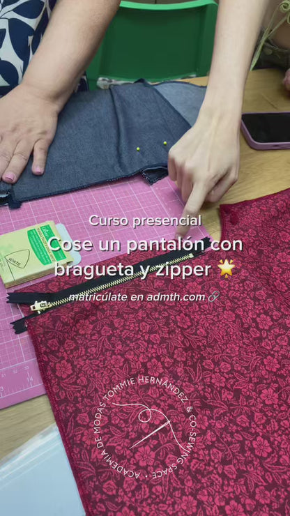 Costura Intermedia: 👚 Cose una camisa con cuello y botones y un pantalón con bragueta y zipper | Sábados 3:30 pm - 5:30 pm -Comienza 27 de septiembre