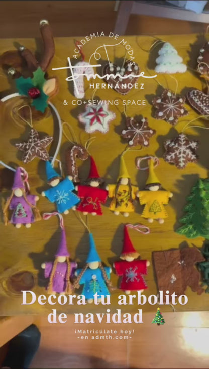 Taller presencial: Adornos en Fieltro para tu árbol | Viernes 12 dic | 5 - 8 pm